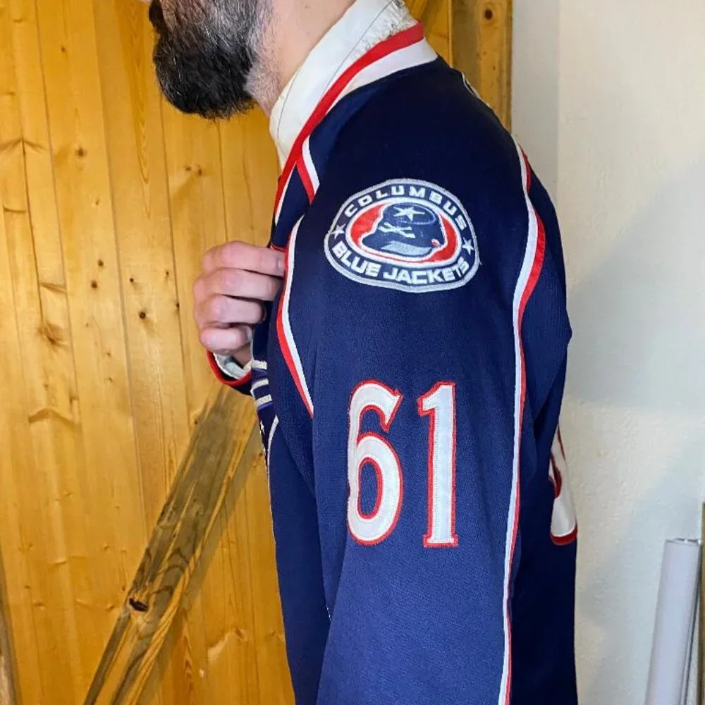 Reebok Premier Rick Nash Columbus Blue Jackets NHL Hockey Jersey - Picture 4 of 14